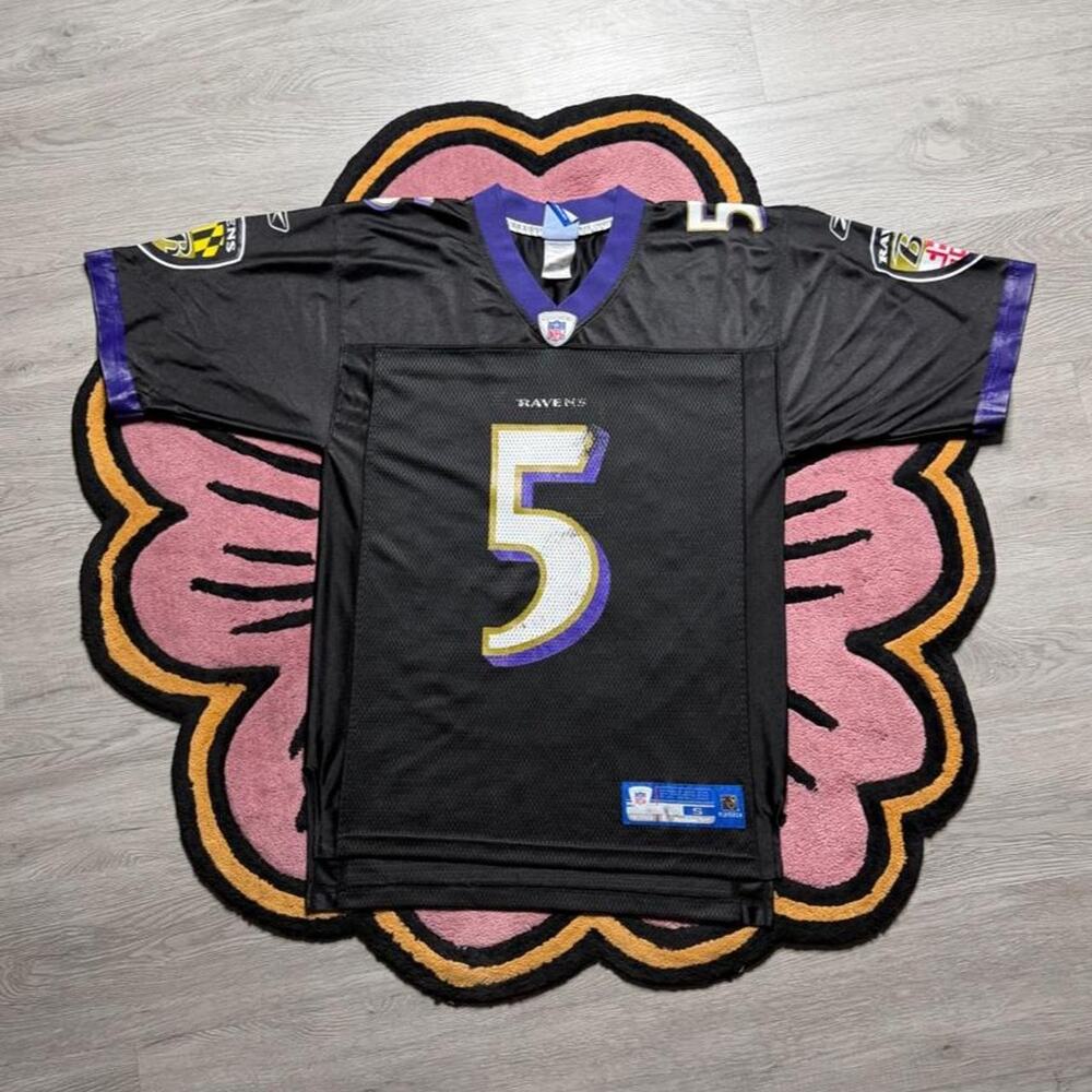 Vintage Y2K Reebok Baltimore Ravens Joe Flacco On Field NFL Jersey Small Mens